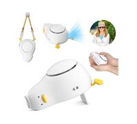 Dww-Mini ventilateur de cou en forme de canard Mini ventilateur portable avec cordon rglable, ventilateur Usb avec 3 niveaux de recharge pour le maqui