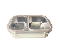 dwxnauixl Boîte à lunch Steel Keeper Dites non Pour aux contenants en plastique Boîte à lunch en acier inoxydable acier inoxydable Sandwichs, Beige