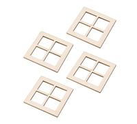 dwxnauixl Cadres de fenêtres Miniatures en Bois pour Maisons de poupées, d'une qualité de Fabrication exceptionnelle. Les espaces partiellement fermés