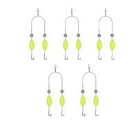 dwxnauixl Canne à pêche inférieure en 5 pièces, Canne à pêche hameçon, matériau Solide, Mauvaise pour Une Longue période, pour Bonne Chose pour Les Amateurs de