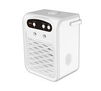 dwxnauixl Climatiseur haut-parleur avec lumières LED pour la maison et la voiture. Mini refroidisseur d'air par évaporation avec humidification et Bluetooth, blanc