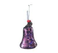 dwxnauixl Cloche avec nœuds, élégante et polyvalente, facile à mettre en valeur, idéale pour les décorations d'arbres, les fêtes et accessoires, Violet