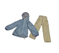 dwxnauixl Ensemble veste et pantalon décontracté pour poupée articulée à l'échelle 1/6. Indispensable pour les collectionneurs. Cet ensemble en tissu est