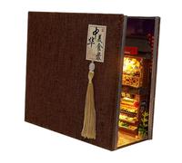 dwxnauixl Kit de Bricolage en Bois pour Maison de poupée, Puzzle et décoration, idéal pour stimuler l'imagination et occuper Le Temps. Bibliothèque 3D en