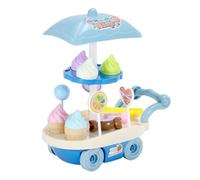 dwxnauixl Modèle réduit de stand de vente glaces miniature, d'une qualité artisanale exceptionnelle, idéal pour des jeux créatifs. Ce jouet, représentant un camion glaces factice, favorisera