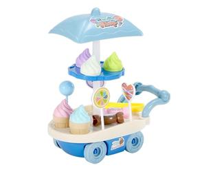 dwxnauixl Modèle réduit de stand de vente glaces miniature, d'une qualité artisanale exceptionnelle, idéal pour des jeux créatifs. Ce jouet, représentant un camion glaces factice, favorisera