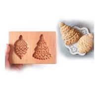 dwxnauixl Moules à biscuits en bois pour réaliser des biscuits délicats. Sculpture 3D. Textures réalistes grâce à la sculpture détaillée 3D. Moules en pain d'épices bois, tapez+5