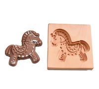 dwxnauixl Moules à biscuits en bois pour réaliser des biscuits délicats. Sculpture 3D. Textures réalistes grâce à la sculpture détaillée 3D. Moules en pain d'épices bois, tapez+2