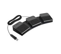 dwxnauixl Pédale de Commande USB avancée à 3 pédales pour Une optimisation du contrôle des Applications de Jeu, de Musique et d'. Contrôle des Via Une, Noir, 34 x 11.5 x 4.3 cm