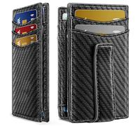 dwxnauixl Portefeuille Airtag Mignon avec Fermeture magnétique, Blocage RFID, Portefeuille Fin pour Hommes, 12 Cartes, Portefeuille bloquant RFID, Blocs magnétiques, E