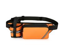 dwxnauixl Sac banane de randonnée imperméable en tissu Oxford avec bouteille d'eau pour rester en plein air, courir et boire, orange