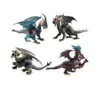 dwxnauixl Superbe Maquette de Dragon maléfique, réalisée avec Un souci du détail. Figurine de Dinosaure, Jouet Animal, idée Cadeau. Tête articulée.