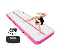 Dwzdd Gymnastics Air Matte Track, Tapis de gymnastique 3 m/4 m/5 m/6 m pour enfants, Piste de tumbling gonflable pour la maison/salle de sport/entraînement/cheerleading/eau