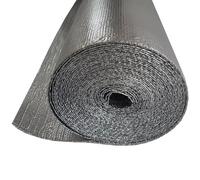 DWZL Isolation Bulle Réflective Double Face en Feuille d'Aluminium 5mm Autoadhésive - Écran Thermique Étanche, Film à Bulles pour Tuyaux, Toits, Murs, Combles et Portes de GA (Fixed Width 1m, 1㎡)