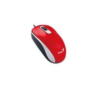 DX-110 - Souris - droitiers et gauchers - optique - 3 boutons - filaire - USB - rouge