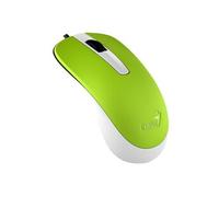 DX-120 - Souris - droitiers et gauchers - optique - 3 boutons - filaire - USB - vert printemps