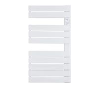 DX 951105 - Sèche-Serviette électrique sec à barres plates 500W - 52.1*95.5*12 cm- 6 Modes de fonctionnement - Blanc