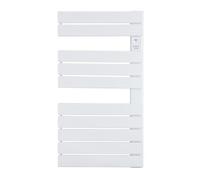 DX 951175 - Sèche-Serviette électrique sec à barres plates 750W - 52.1* 127.5 * 12 cm- 6 Modes de fonctionnement - Blanc