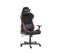 DX Racer 1.2 Chaise de Jeu, Housse en Tissu, Noir/Rouge, B/H/T: ca. 65/121-131/65 cm
