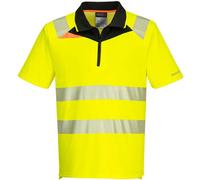 Dx4 Polo Haute Visibilité Mc - 4xl - Jaune/noir Portwest