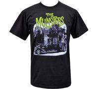 dx45EETY Mens Horror T-Shirt Meet The Munsters Vintage B-Movie Monster Halloween S-5XL