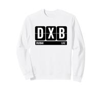 DXB Dubaï Emirats Arabes Voyage Airport Code Country Souvenir Sweatshirt