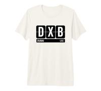DXB Dubaï Emirats Arabes Voyage Airport Code Country Souvenir T-Shirt Haut de Gamme