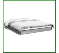 DXBK Cadre de lit sonoma gris 160x200 cm bois d'ingénierie 842012