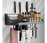 Dxcaicc Dxcaixx Organisateurs et Rangement de Cuisine, Support à ustensiles Mural avec Crochets, Support à ustensiles à Suspendre pour épices,ustensiles de Cuisine, Couverts,50cm/19.6in