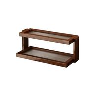 Dxcaicc Étagère en Bois À 2 Niveaux pour Comptoir, Séchoir À Tasses, Rangement sur Comptoir, Porte-Tasse À Café pour Comptoir, Bouteille, Tasse À Thé, Tasse en Verre,B