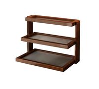 Dxcaicc Étagère en Bois pour Comptoir, Séchoir À Tasses, Accessoires De Bar À Café pour Économiser De l'espace, Porte-Tasse À Café,B,3 Tiers