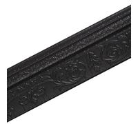 Dxcaicc Moulure De Plinthe Murale Largeur 10cm Longueur 2,3 M Motif Européen Élégant Rouleau De Bandes De Plinthe en Mousse Flexible pour Applications Commerciales,Noir
