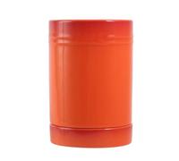 Dxcaicc Support d'ustensiles de Cuisine en céramique pour comptoir de Cuisine, Organisateur de Rangement Stable pour Peinture dégradée avec bac de vidange,Orange