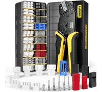 DxCRIMP JST Lot de 20 pinces à sertir Connecteurs Servo+JST-SYP+JST-XH Kit, d'outils de sertissage avec [0,03-0,5 mm²] Pince à sertir compatible avec JST,AMP,Molex,Dupont,Futaba pour Hitec Spektrum RC