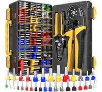 DxCRIMP Kit Pince à Sertir Embouts de câblage 0,25-25mm² 32 Tailles