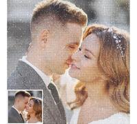DXDOING Diamond Painting Personnalisé Photo -Custom Kit de Broderie Diamant 5D Personnalisée, Peinture Full Drill DIY Photo Art Artisanat Idées de Décoration Murale Cadeaux