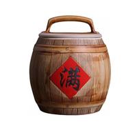 DXDXZDXLUF Pot à Riz en céramique, récipient à Riz, Pot à Riz en céramique avec Couvercle, Distributeur de Nourriture, adapté aux boîtes de Stockage de Grains de maïs (27 x 23 x 14,5 cm)