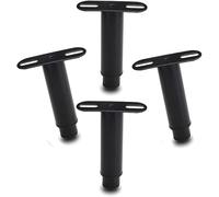 DXEAIN Furniture Legs,Table Leg,Metal,T-Shaped Foot Bedside Cold Rolled Iron Double Hole Adjustable,