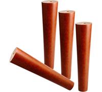 DXEAIN Furniture Legs,Table Leg,Set of 4 Solid Rubber Wood,Straight Tapered,with Screws,