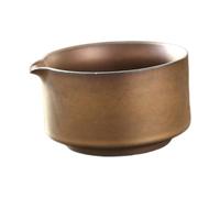 DXEHSEUY Bol à matcha traditionnel en céramique - Bol à thé en porcelaine pour amis débutants - Cadeau - Bronze - 14 x 8 cm