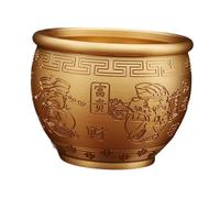 DXEHSEUY Bol en laiton Cornucopia Cadeau Bol au trésor chinois pour bureau, étagère, salle d'étude