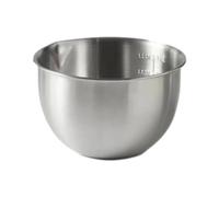 DXEHSEUY Bol mélangeur profond en acier inoxydable pour dessert, cuisine, 2,5 l, argent, 2500 ml