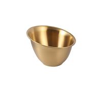DXEHSEUY Bols de service en acier inoxydable pour fête, événements, cuisine, 16,5 cm, doré