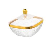 DXEHSEUY Corbeille à fruits de comptoir avec couvercle pour comptoir de cuisine - Carré - XL