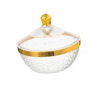 DXEHSEUY Corbeille à fruits de comptoir avec couvercle pour comptoir de cuisine - Rond - S