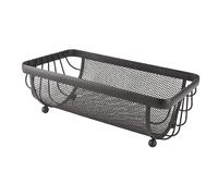 DXEHSEUY Corbeille à fruits décorative en fil métallique pour table, décoration d'intérieur, garde-manger, rectangulaire
