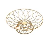 DXEHSEUY Corbeille à fruits multifonctionnelle moderne pour cuisine, salon, hôtel, doré, L