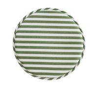 DXEHSEUY Coussins de tabouret ronds lavables doux pour tabouret haut pour bureau, maison, canapé, vert et blanc, 33 x 2 cm