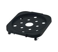 DXEHSEUY Cylindre de propane mobile avec base stabilisatrice avec roulettes pour plantes en pot Noir