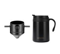 DXEHSEUY Ensemble de cafetière portable pour camping, randonnée, randonnée